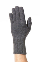 Alpaka wendbare Fingerhandschuhe UNI aus 100% Alpaka