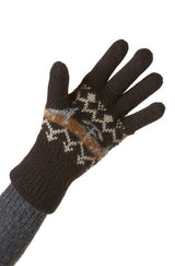 Alpaka Fingerhandschuhe NATURA aus 100% Alpaka Superfine schwarz