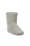 Socken Kinder (Gr. 15-29) - 60% Alpaka silbergrau