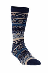 Alpaka Socken INKA - 70% Alpaka blau sand