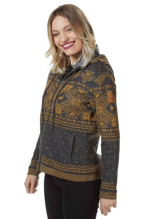 Alpaka Strickjacke ANDEN ROCA aus 100% Alpaka