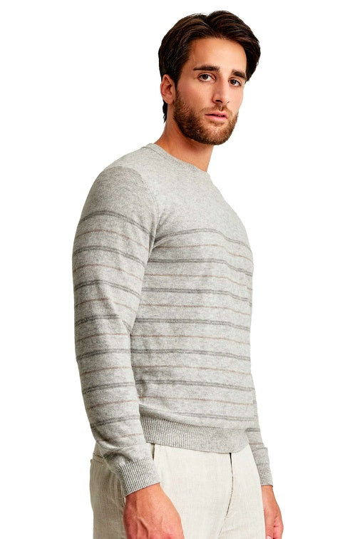 ECO-Alpaka Pullover WESTMINSTER mit Bio-Baumwolle perla