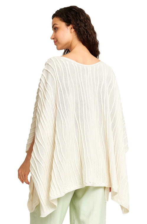 Alpaka Poncho WICHITA mit 70% Alpaka und 30% Seide