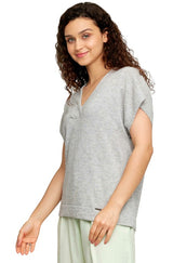 ECO-Alpaka Shirt WELEA mit Bio-Baumwolle perla