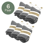 NEU: 2er Pack Socken COMFORT DIABE - 74% Alpaka grau 6er-Pack