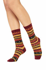 Patchwork Socken CANDELA - 67% Alpaka