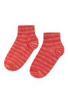 Socken FREIZEIT meliert - 52% Alpaka rot meliert