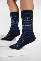 Socken JACQUARD - 70% Alpaka