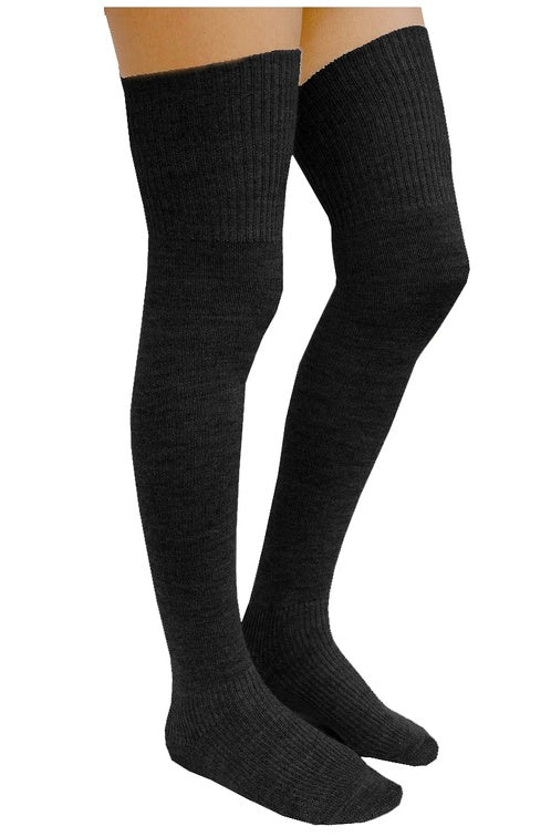 OVERKNEE Strümpfe Socken - 52% Alpaka