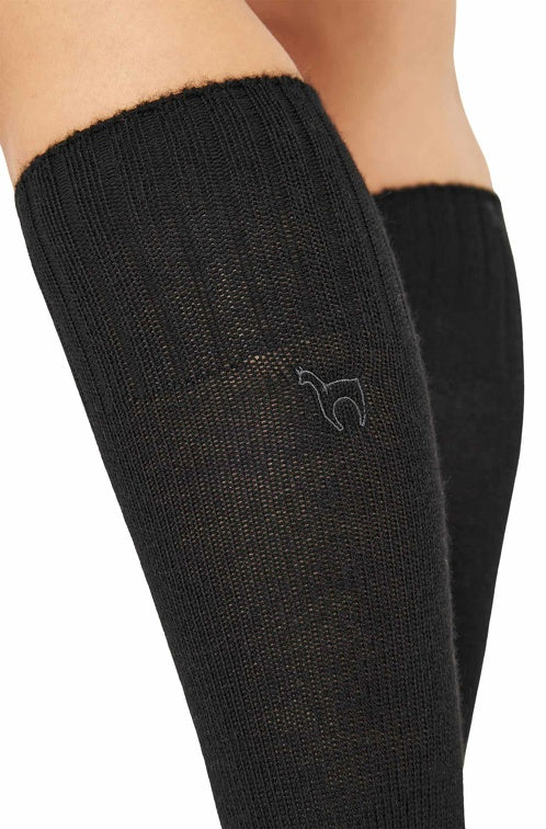 OVERKNEE Strümpfe Socken - 52% Alpaka