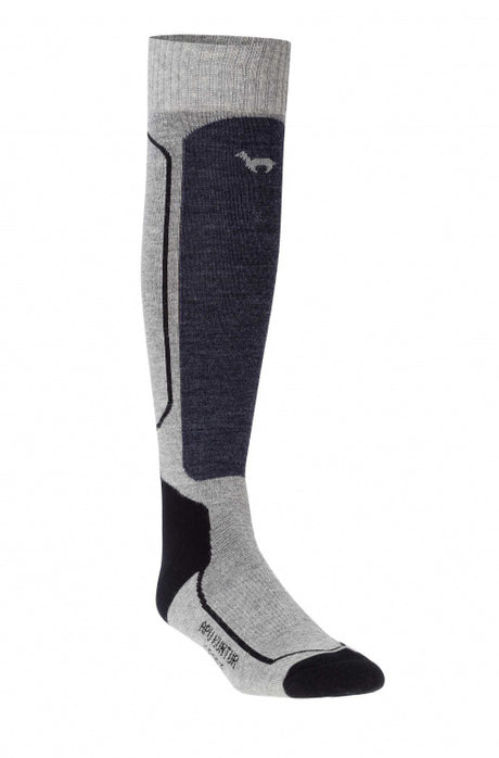 Premium SKI- & SPORTSOCKEN - 70% Alpaka grau