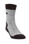 TREKKING-Socken - 52% Alpaka schwarz grau Einzelpaar