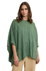 Alpaka Poncho WICHITA mit 70% Alpaka und 30% Seide jungle one-size