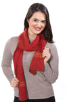 Alpaka Schal CHIMU aus 100% Alpaka rot one-size