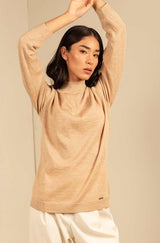 Alpaka Pullover ANAHI mit Turtleneck nomad