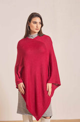 Alpaka Poncho ALMENDRA aus 100% Alpaka rumba one-size