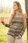 Alpaka Cardigan DILAYA aus 100% Alpaka sand