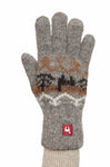 Fingerhandschuhe NATURA aus 100% Alpaka Superfine anthrazit