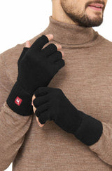 Alpaka Handschuhe HALBFINGER aus 100% Alpaka