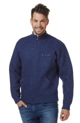 Herren Jacke GEORGE mit 60% Alpaka blau