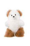 Alpaka Kuscheltier TEDDY (15cm) aus Alpaka Fell braun weiss 15 cm