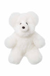 Alpaka Kuscheltier TEDDY (30cm) aus Alpaka Fell weiss 30 cm