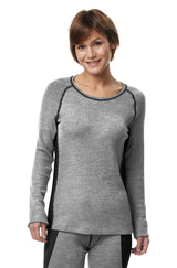 Thermo-Unterwäsche Royal Alpaka ST. MORITZ Langarm-Shirt Damen grau