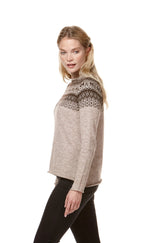 Alpaka Pullover ANDEN aus 100% Alpaka - sand