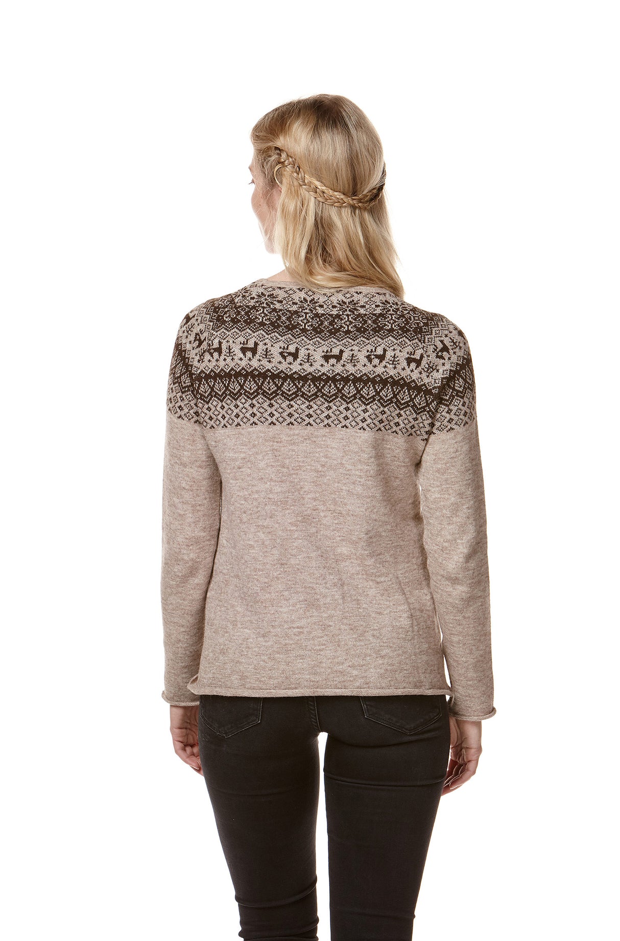 Alpaka Pullover ANDEN aus 100% Alpaka - sand