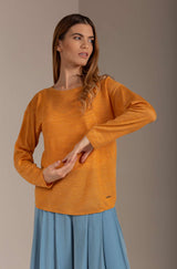 Alpaka Damen Pullover UTOPIA aus 70% Alpaka und 30% Seide pepita