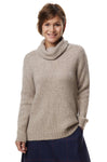 Rollkragen Pullover ASA aus 70% Alpaka und 23% Merino sand