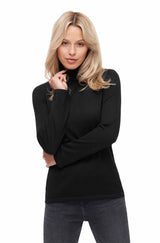 Damen Rollkragen Pullover MADAI aus 70% Alpaka und 30% Seide