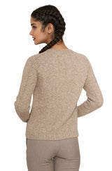 Alpaka Rundhals Pullover MOANA aus 60% Alpaka und 30% Merino