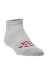 Alpaka SNEAKER Socken mit MOTIV - 70% Alpaka silbergrau