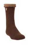 Alpaka WENDE-SOCKEN extra dick - 98% Alpaka braun kamel