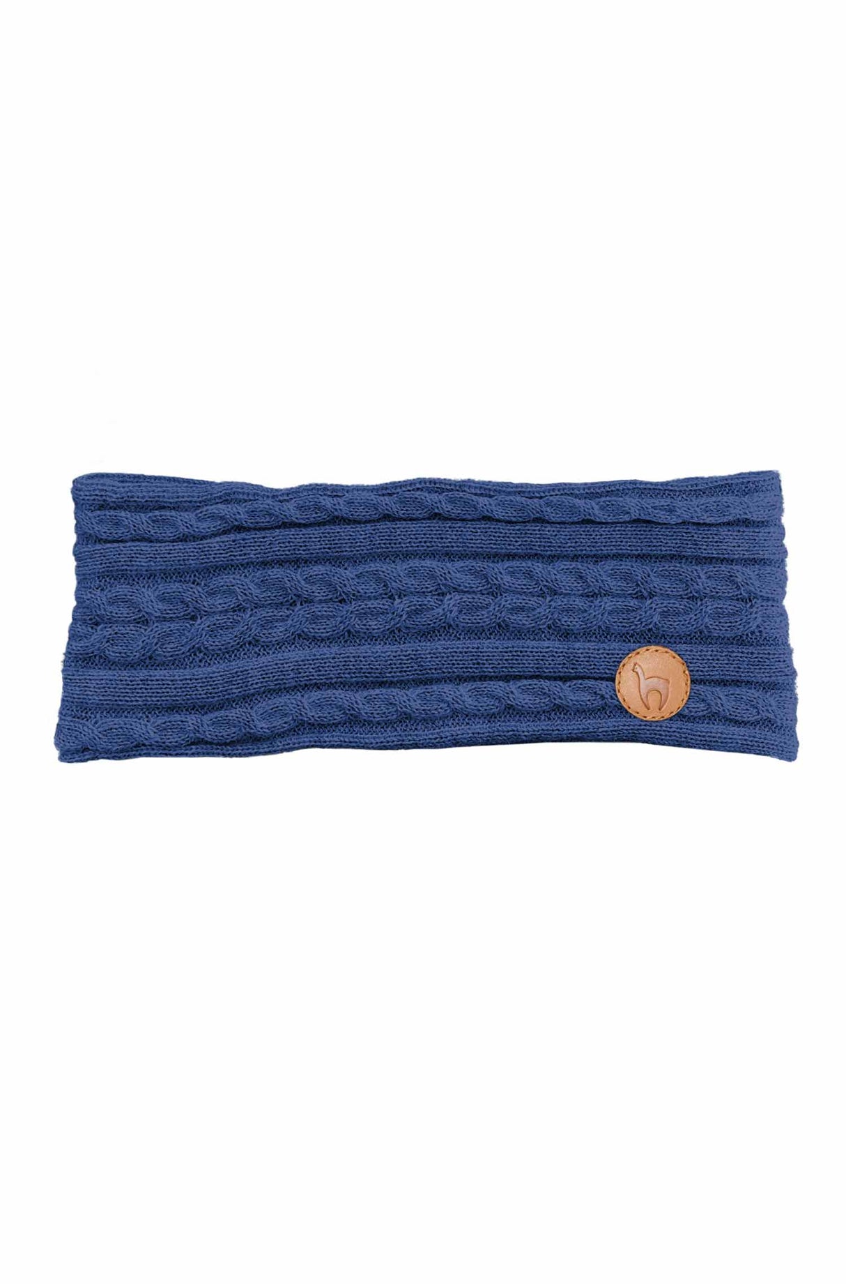 Alpaka Stirnband SUAVE | 100% Alpaka blau one-size