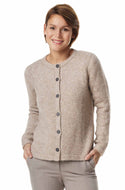 Alpaka Strickjacke ASA - 70% Alpaka und 23% Merino sand