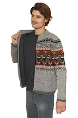 Alpaka Strickjacke Herren FIESTA aus 100% Alpaka