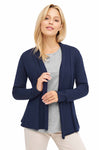 Alpaka Strickjacke PENELOPE aus 100% Alpaka dark navy