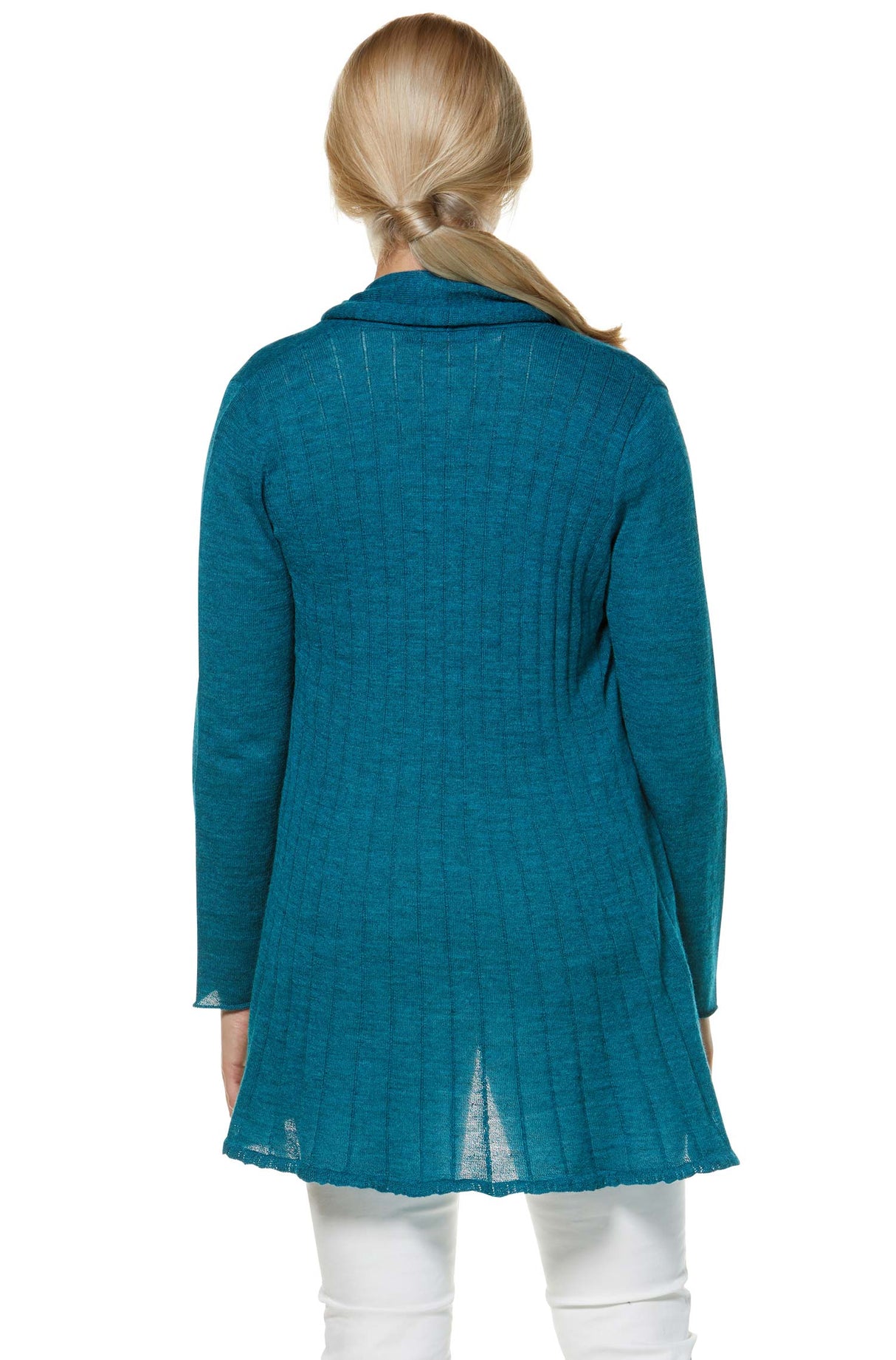 Alpaka Strickjacke PENELOPE LONG aus 100% Alpaka