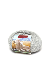 Alpaka Wolle BULKY | 50g | 100% Alpaka N-150 Hellgrau one-size