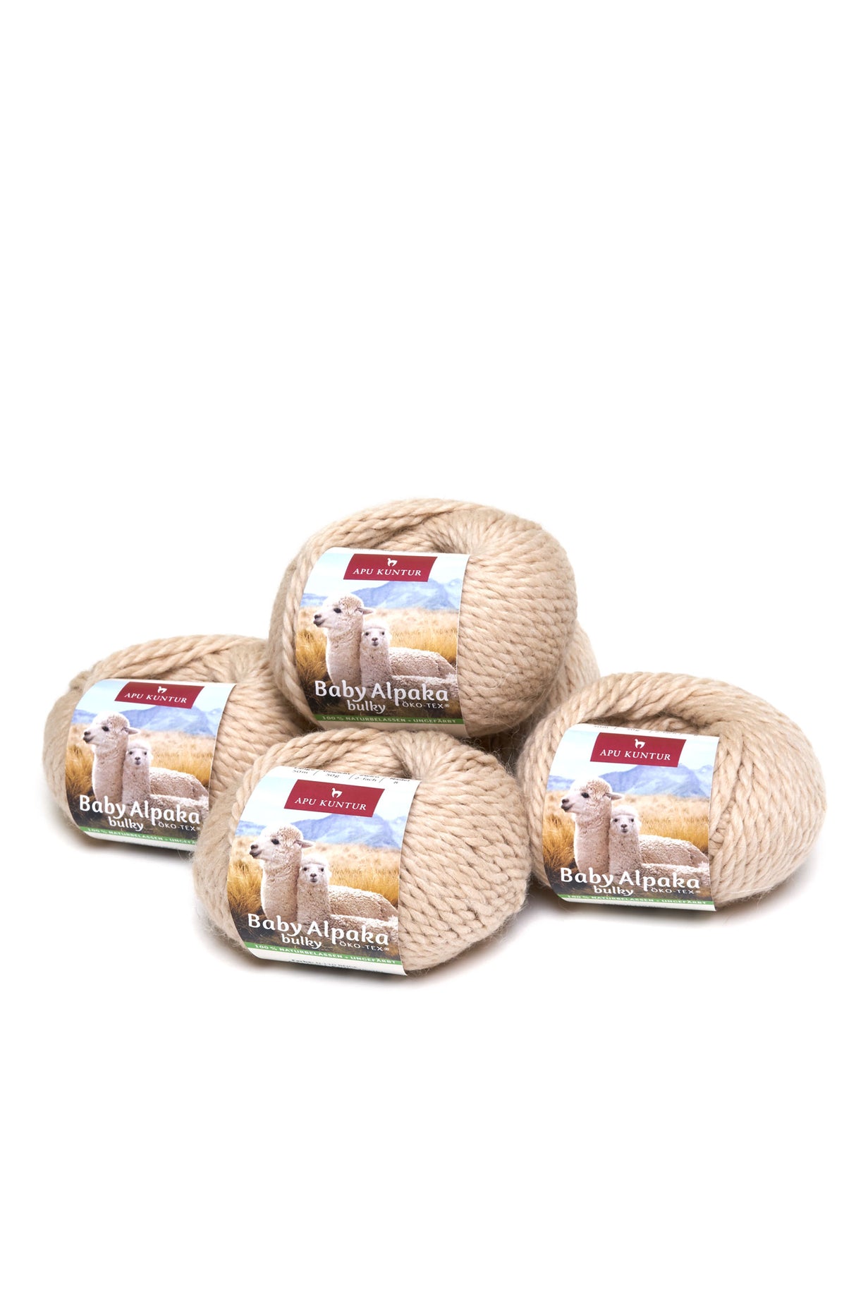 Alpaka Wolle BULKY | 5x50g | 100% Alpaka | 12+ Farben