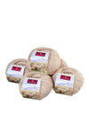 Alpaka Wolle KETTENGARN | 5x50g | Alpaka-Woll-Mix | ungefärbt hellbeige-melange one-size