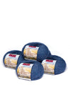 Alpaka Wolle REGULAR | 5x50g | 100% Alpaka | 36 Farben 48 hellblau melange one-size