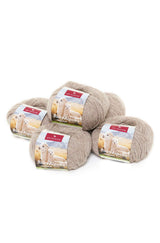 Alpaka Wolle REGULAR | 5x50g | 100% Alpaka | 36 Farben N-115 Sand Natur one-size