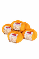 Alpaka Wolle REGULAR | 5x50g | 100% Alpaka | 36 Farben 66 honiggelb one-size