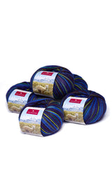 Alpaka Wolle SOCKENGARN | 5x50g | Alpaka-Woll-Mix | 12 Farben 29 blau-marine one-size