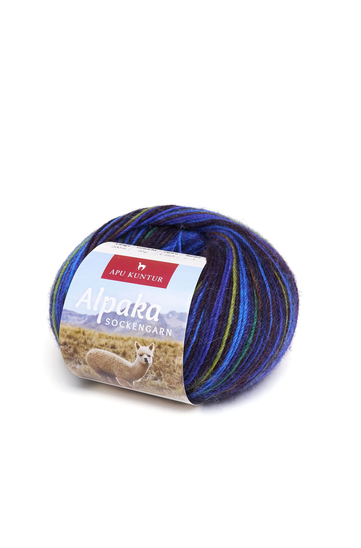 Alpaka Wolle SOCKENGARN | 50g | Alpaka-Woll-Mix 29 blau-marine one-size