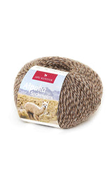 Alpaka Wolle SOCKENGARN | 50g | Alpaka-Woll-Mix N-148 Braungrau Mela one-size