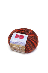 Alpaka Wolle SOCKENGARN | 50g | Alpaka-Woll-Mix 22 kupfer-orange one-size